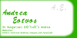 andrea eotvos business card